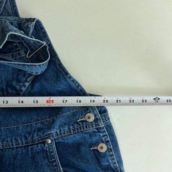 vintage 90s denim plus size preppy western jean overalls - Picture 5 of 8